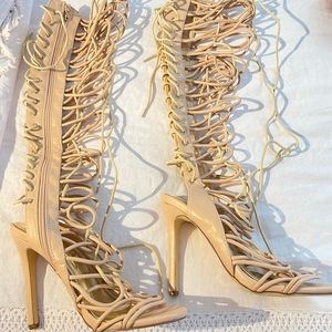 Lace up heels
